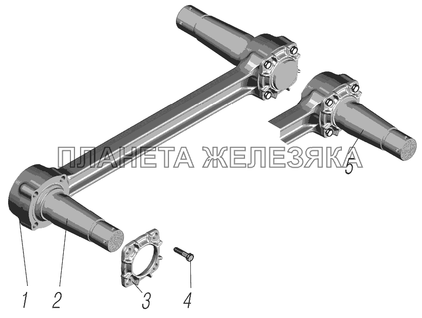 Реактивная штанга УРАЛ-4320-0971-58