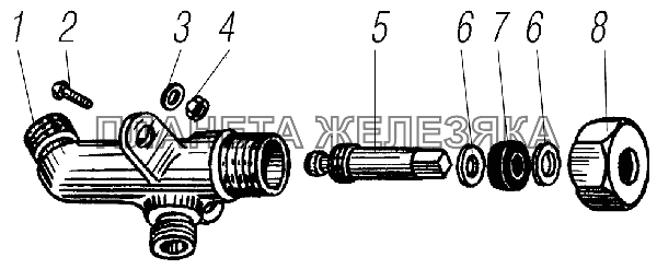 Кран колесный УРАЛ-4320-0971-58