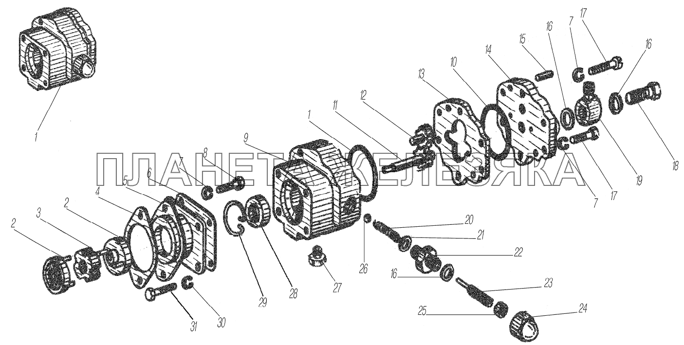 Топливный насос насосного агрегата УРАЛ-4320-1951-58