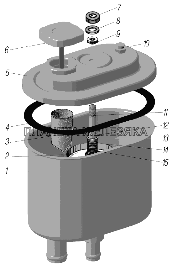 Масляный бак УРАЛ-4320-1951-58