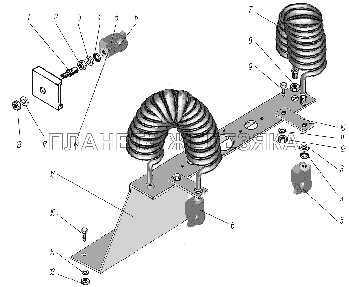 Установка соединительных головок УРАЛ-4320-1951-58