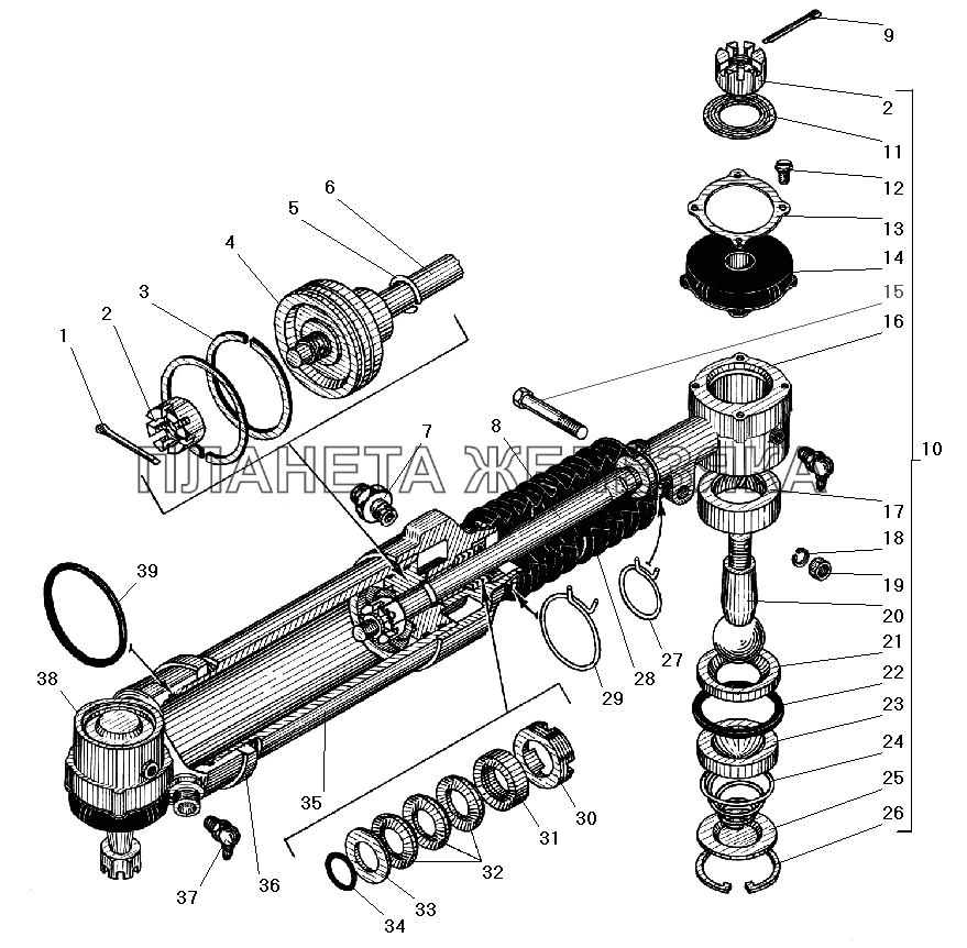 Усилительный механизм УРАЛ-532301