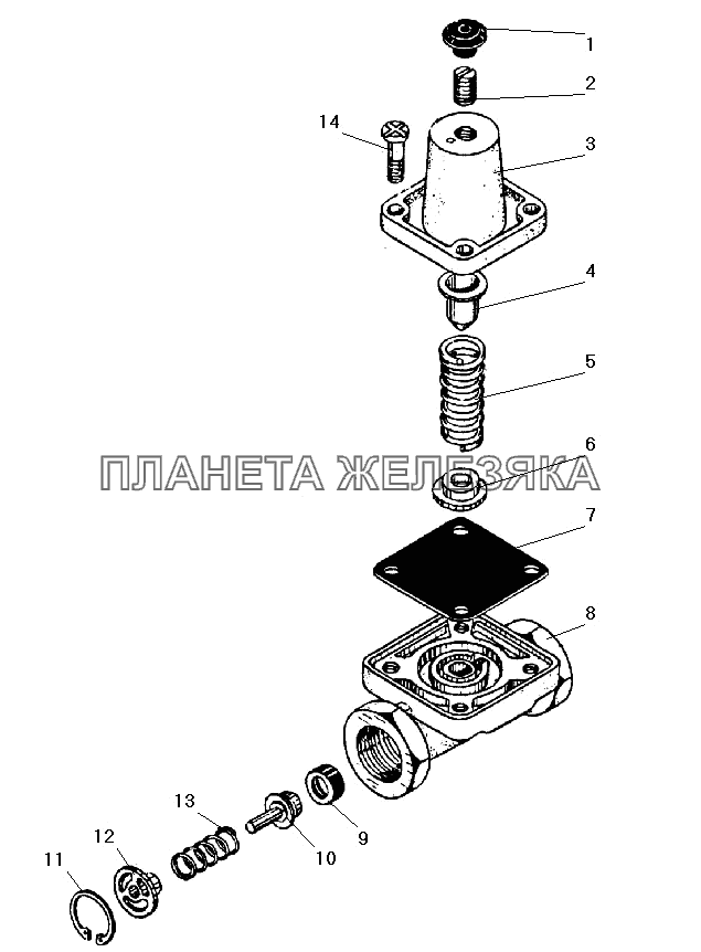 Одинарный защитный клапан УРАЛ-532301