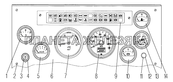 Панель приборов УРАЛ-532361