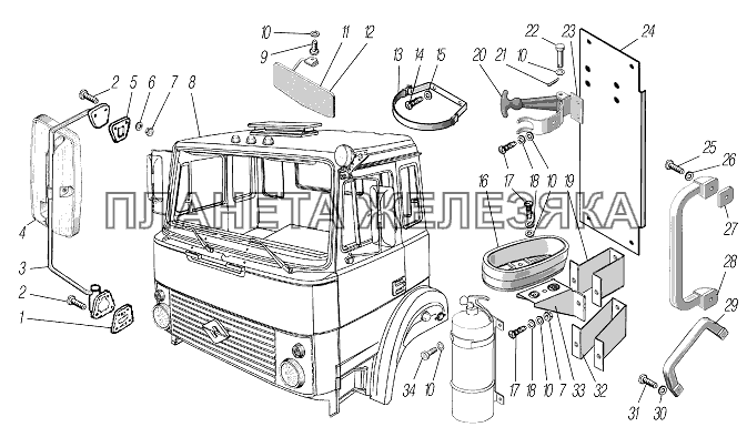 Кабина в сборе УРАЛ-532361