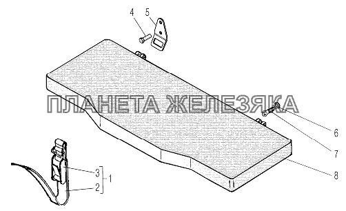Установка спального места УРАЛ-532361 Установка спального места УРАЛ-532361