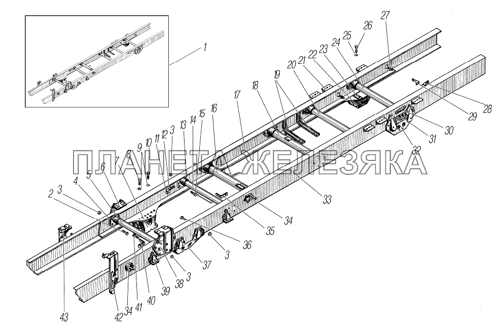 Рама УРАЛ-532361