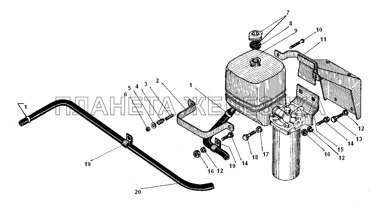 Расширительный бачок УРАЛ-5557-31