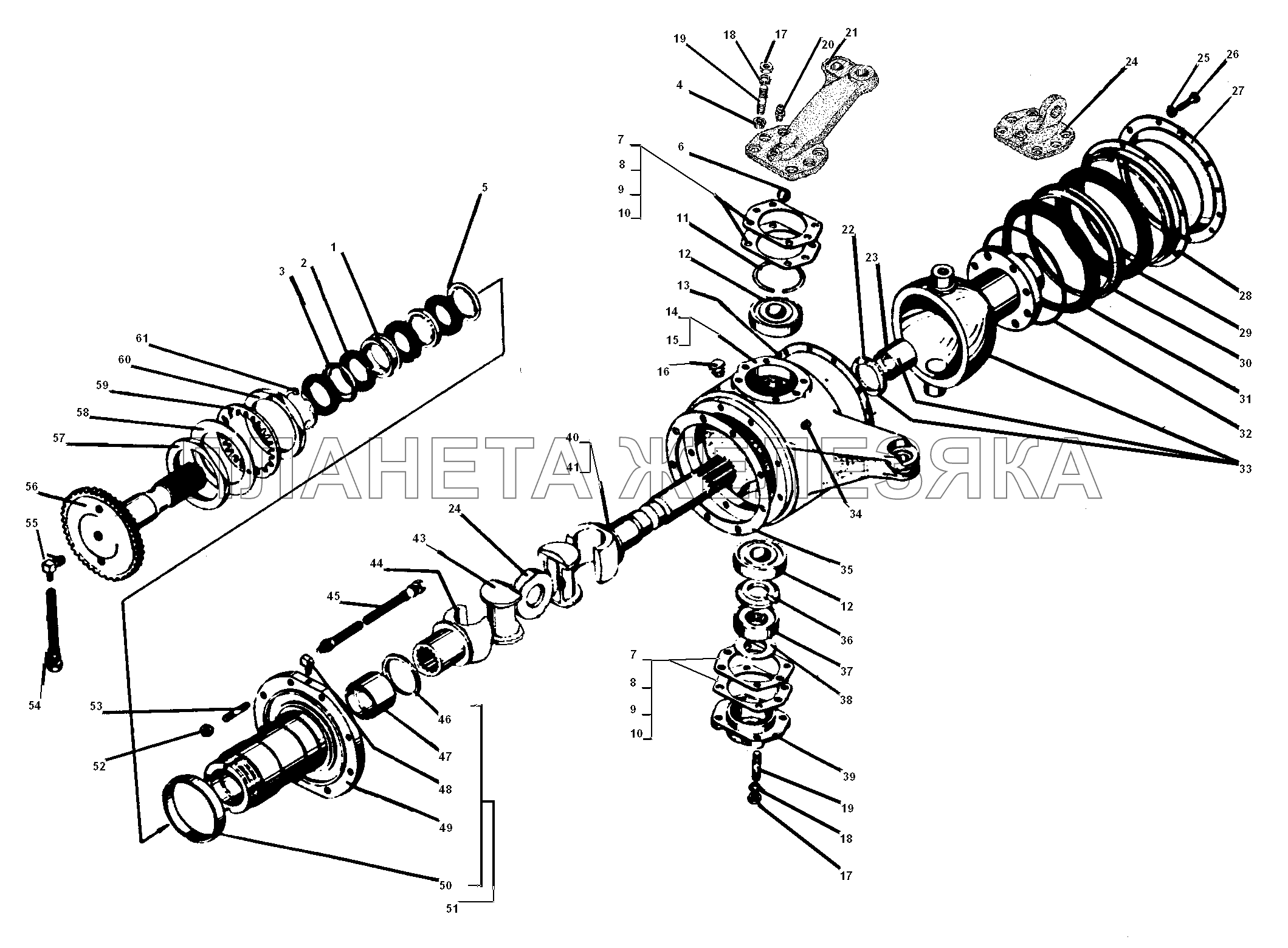 Передний мост УРАЛ-5557-31