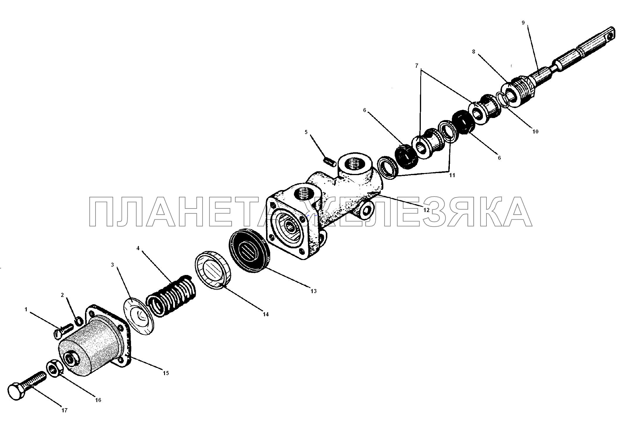 Кран управления давлением УРАЛ-5557-31