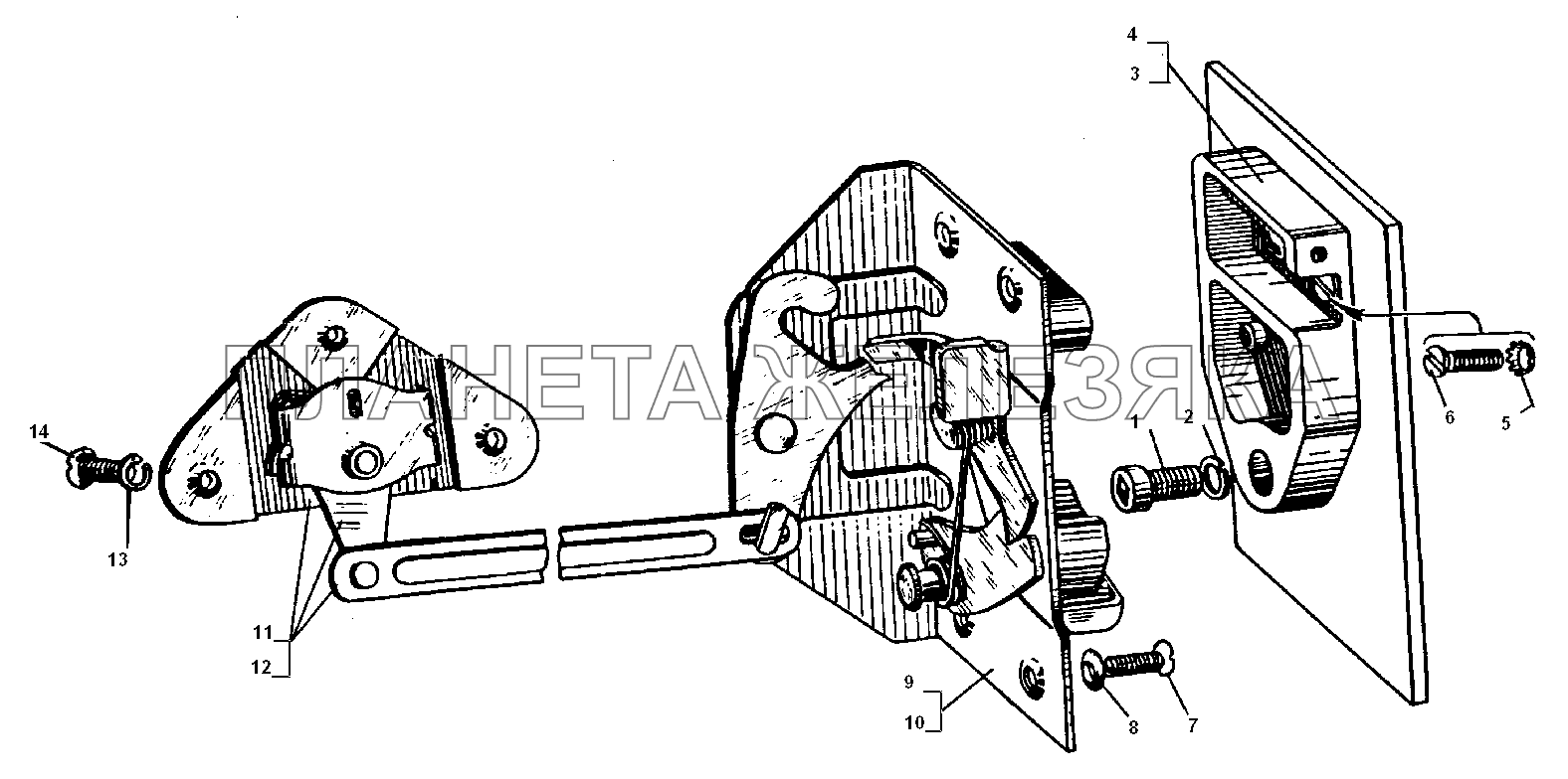 Замок двери УРАЛ-5557-31