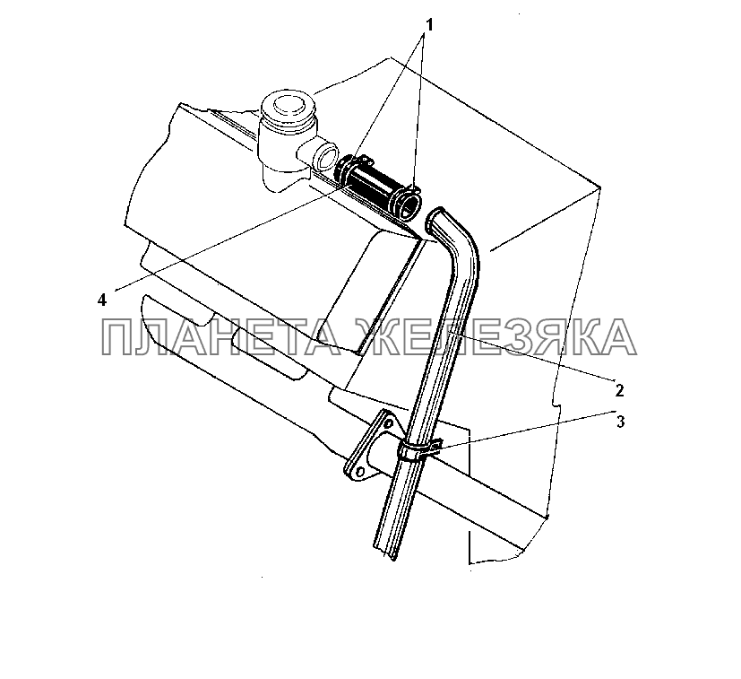 Вентиляция картера УРАЛ-55571-30