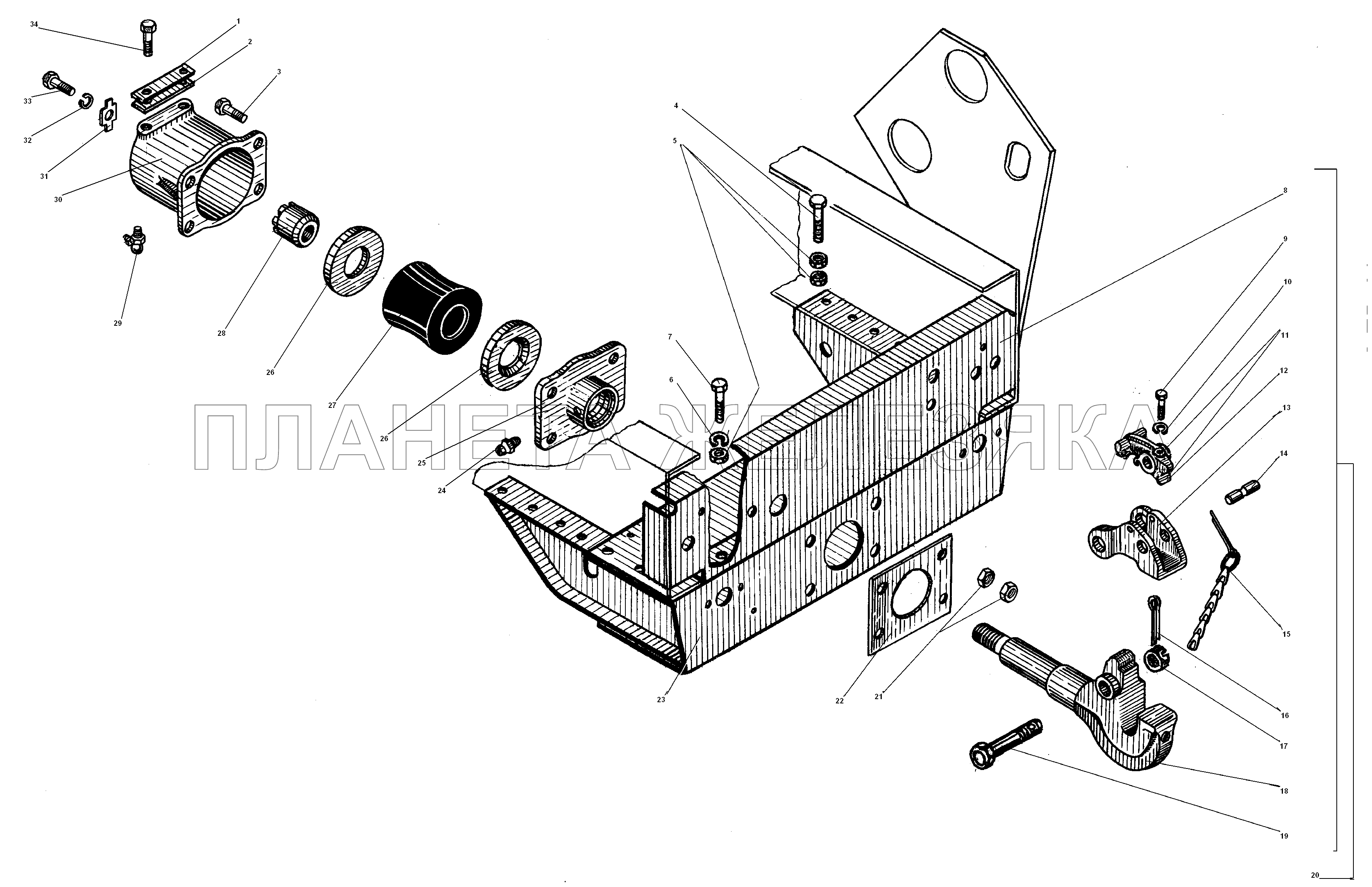 Буксирный прибор УРАЛ-55571-30