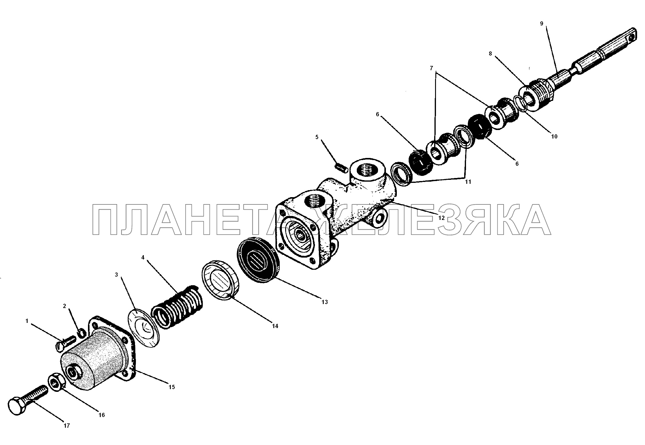 Кран управления давлением УРАЛ-55571-30