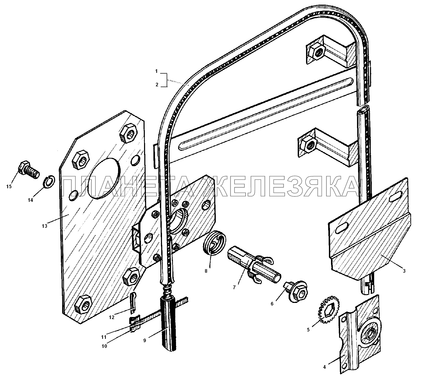 Стеклоподъемник УРАЛ-55571-30