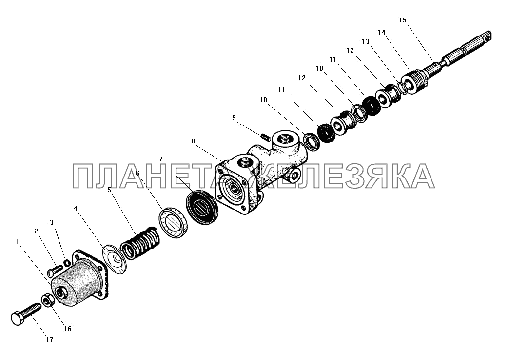 Кран управления давлением УРАЛ-55571-40