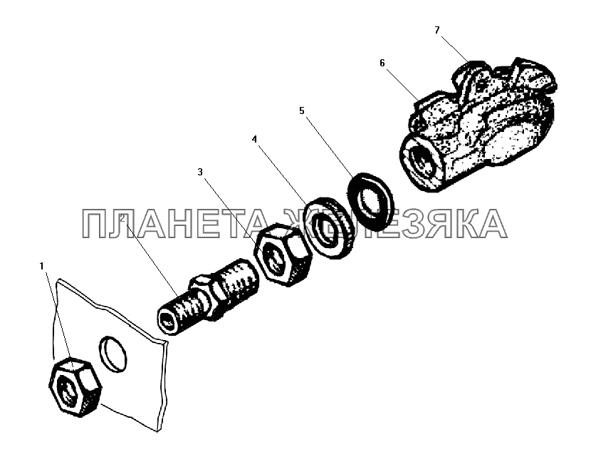 Установка соединительных головок УРАЛ-55571-40