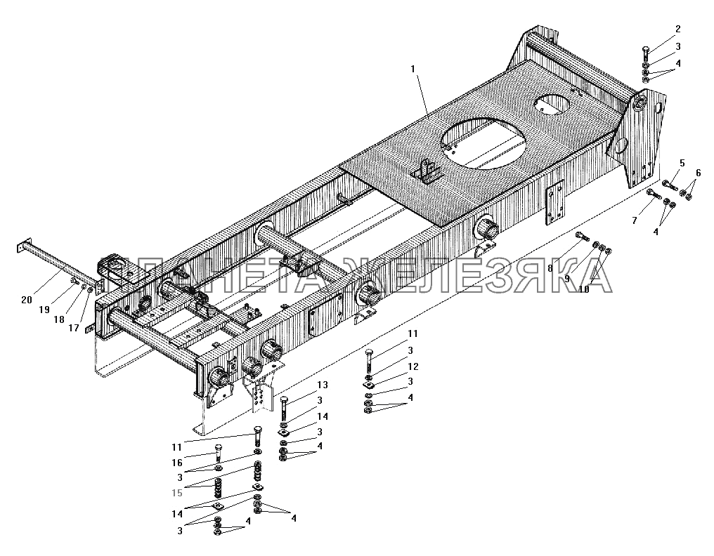 Надрамник УРАЛ-55571-40