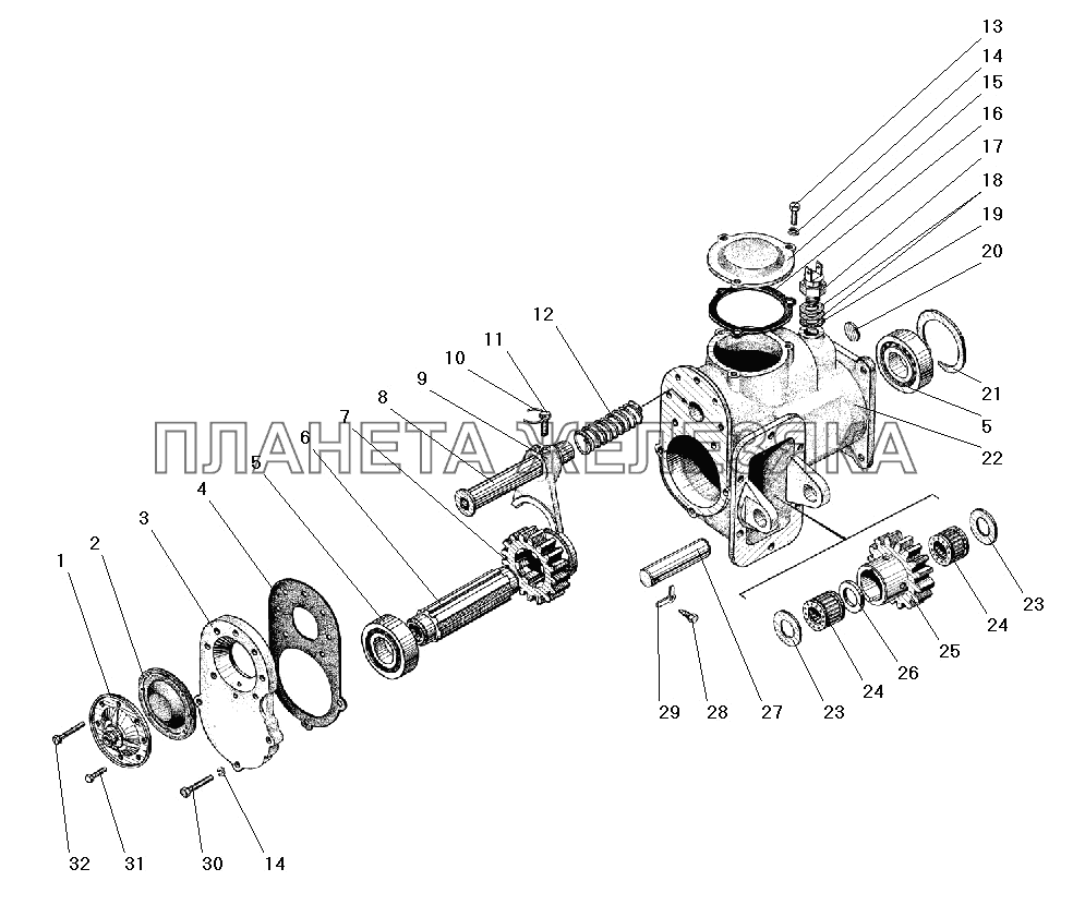 Коробка отбора мощности УРАЛ-55571-40