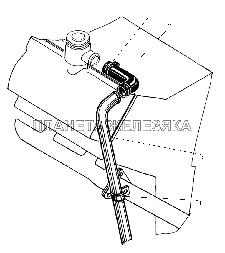 Вентиляция картера УРАЛ-55571-40