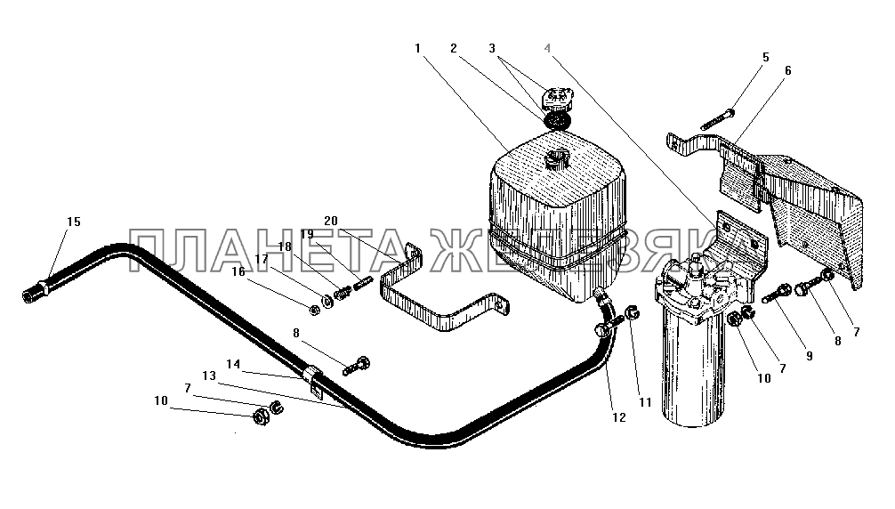 Расширительный бачок УРАЛ-55571-40