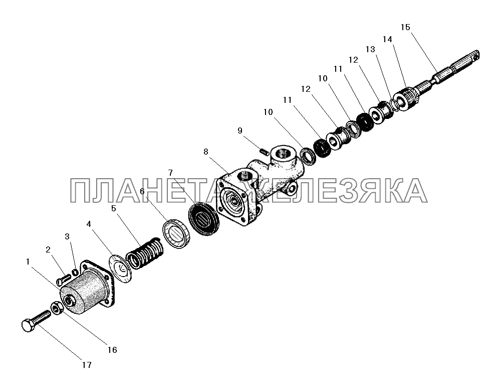 Кран управления давлением УРАЛ-5557-40