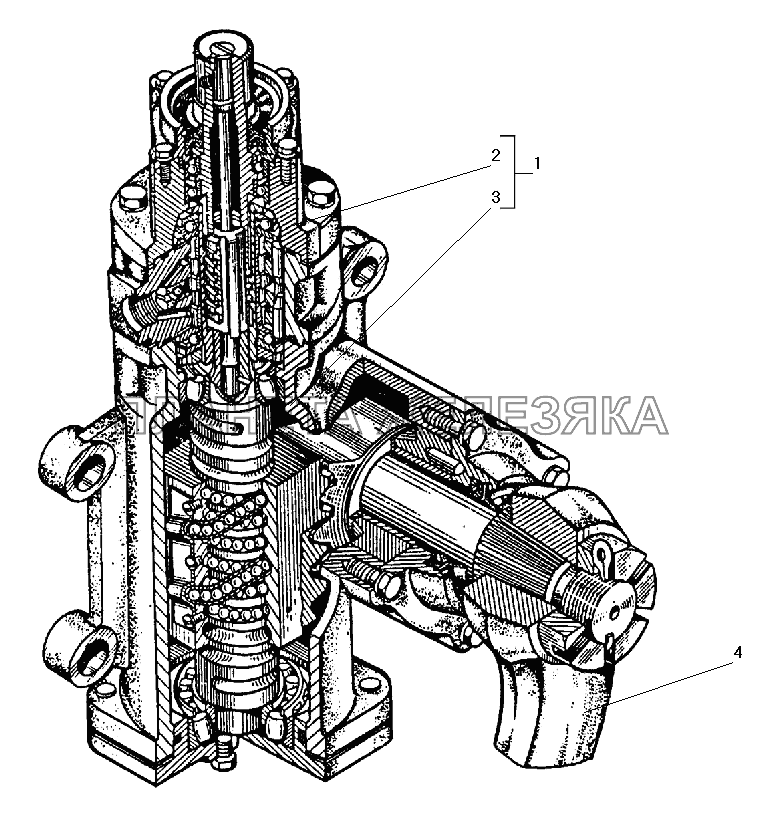 Механизм рулевой 5557Я3-3400020 с распределителем УРАЛ-5557-40