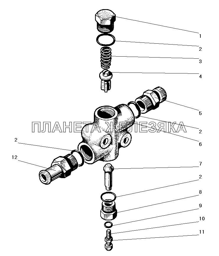 Ограничительный клапан УРАЛ-5557-40