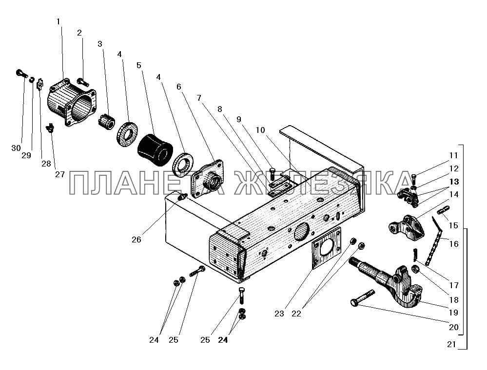 Буксирный прибор УРАЛ-5557-40