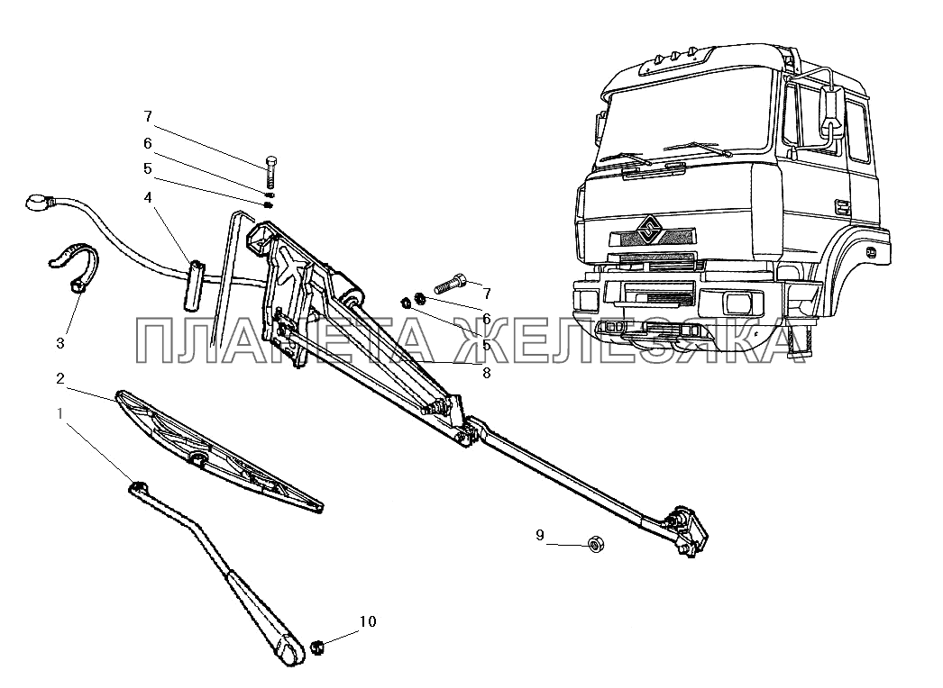 Стеклоочиститель УРАЛ-63674