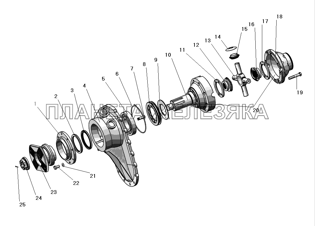 Дифференциал межосевой УРАЛ-63685