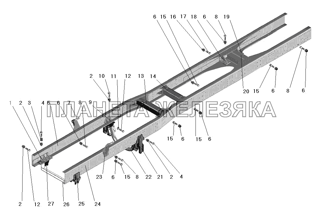 Рама УРАЛ-63685