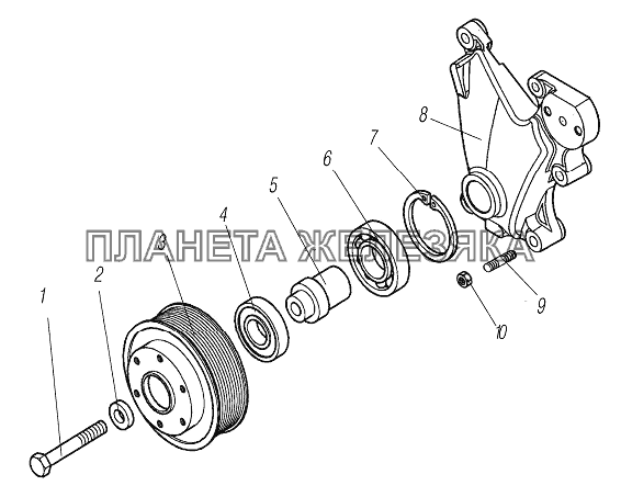 Привод вентилятора УРАЛ-6370-1121