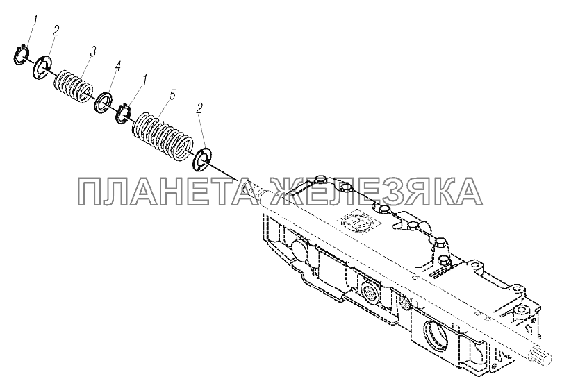 Комплект пружин УРАЛ-63704