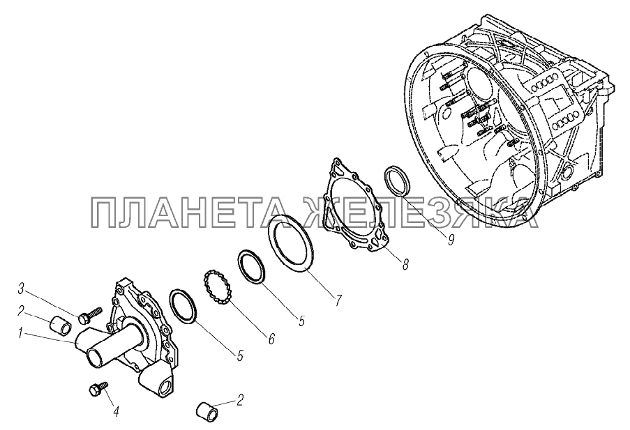 Соединительный фланец УРАЛ-6370-1121