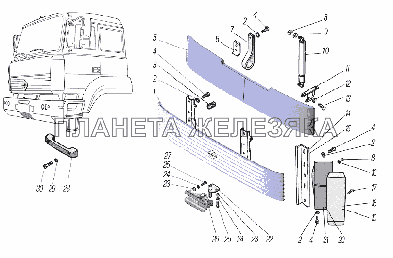 Установка наружной облицовки УРАЛ-6370-1151