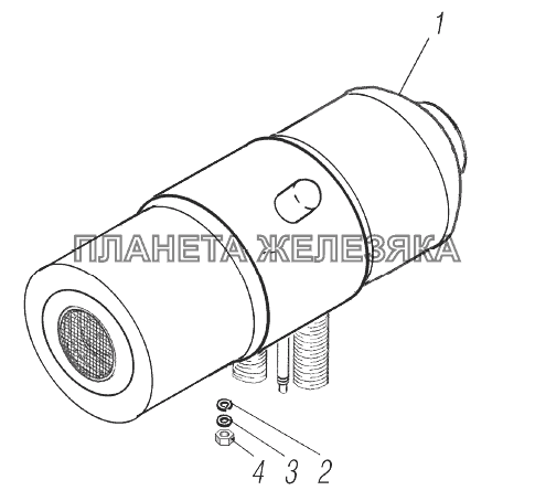 Установка независимого отопителя УРАЛ-6370-1151