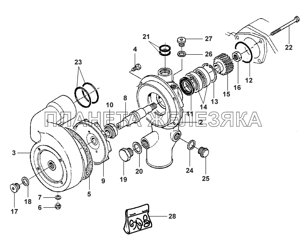 WATER PUMP 645 DSBIL WATER PUMP 645 DSBIL