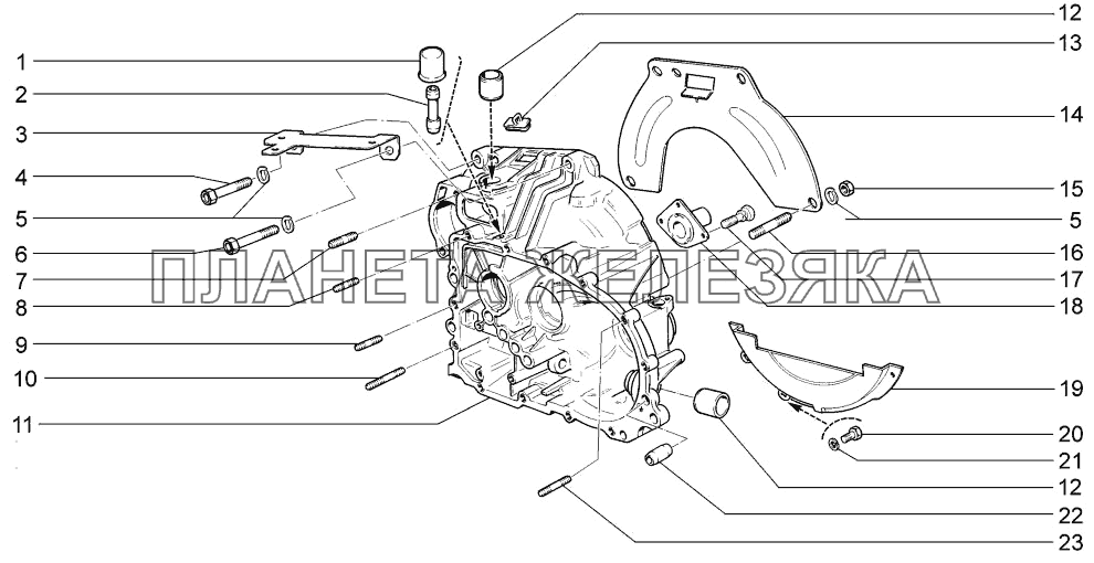 Картер сцепления LADA-1117, 1118, 1119