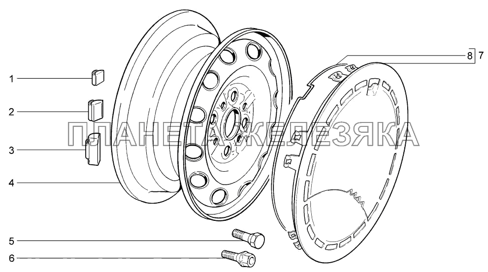 Колеса LADA-1117, 1118, 1119