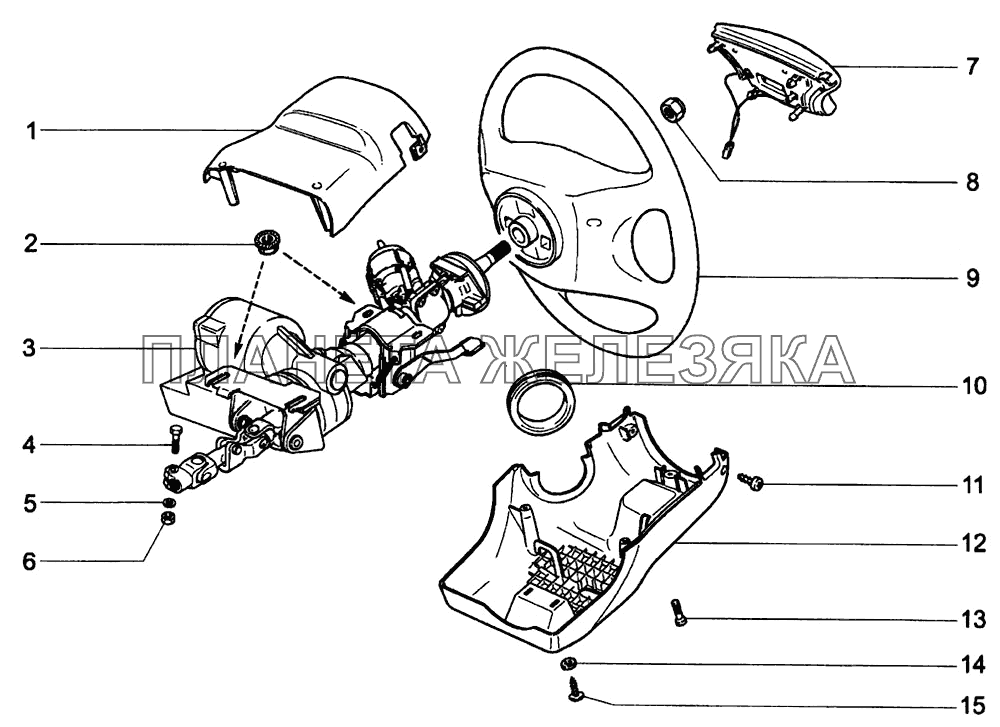 Колонка рулевая ВАЗ-1118 