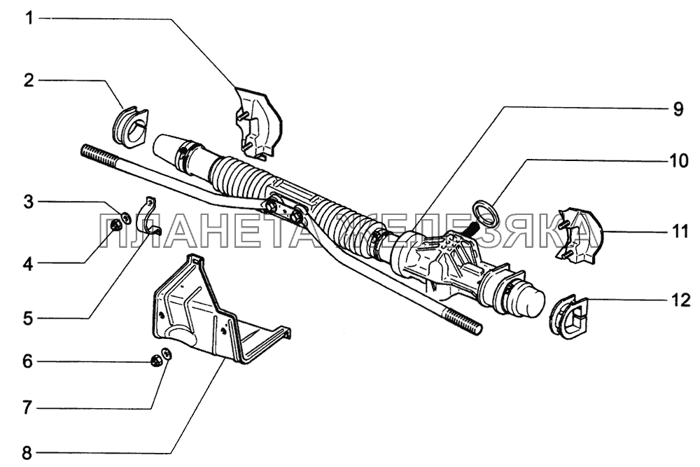 Механизм рулевой ВАЗ-1118 