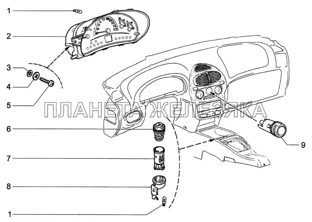 Приборы и подсветка ВАЗ-1118 