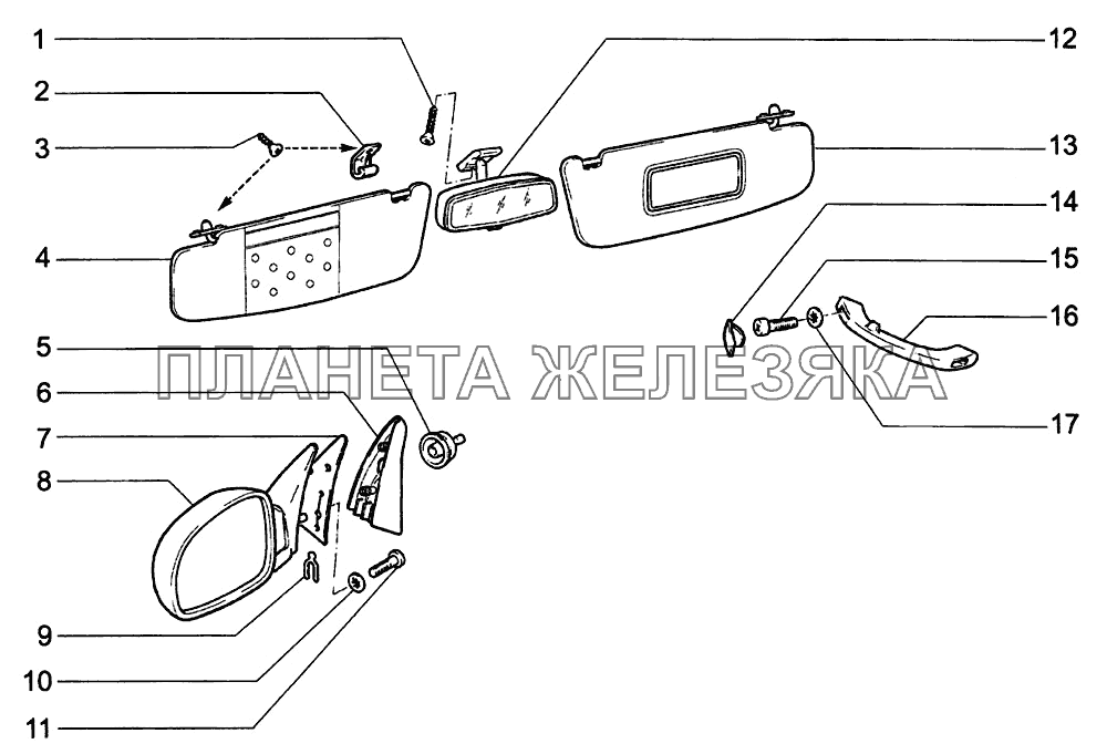 Принадлежности салона ВАЗ-1118 