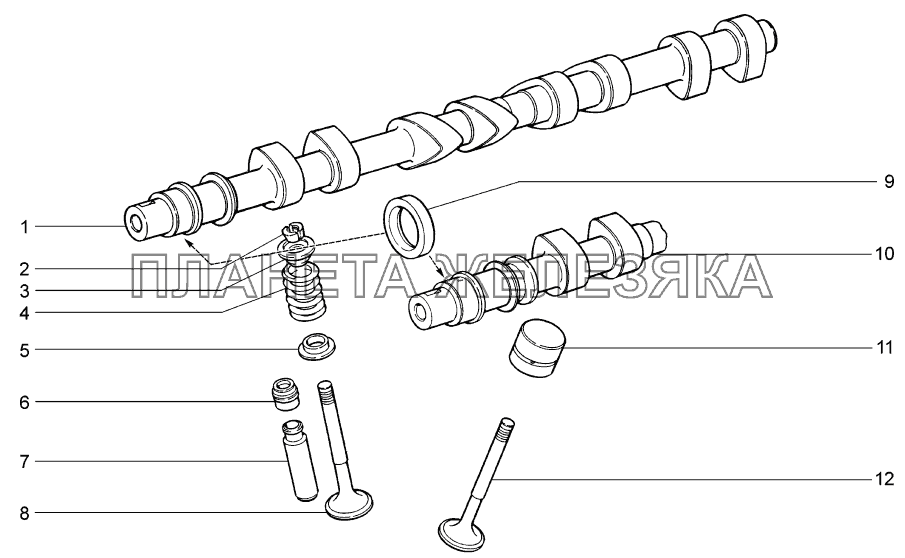 Механизм газораспределительный LADA-1119 Sport