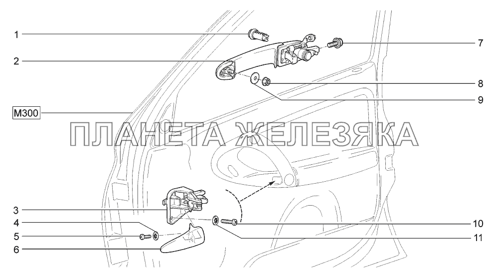 Ручки передних дверей LADA-1119 Sport Ручки передних дверей LADA-1119 Sport