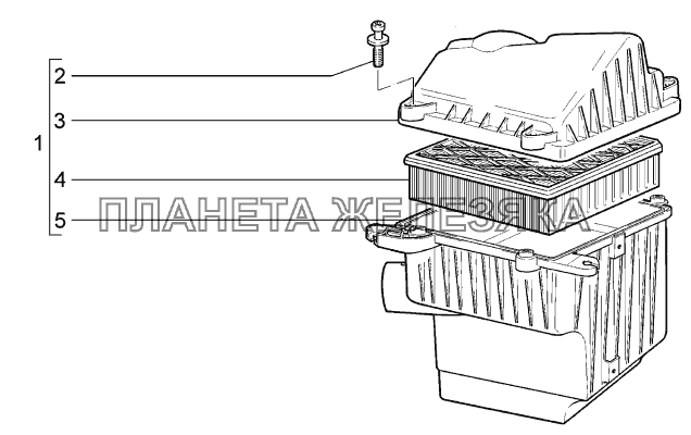 Фильтр воздушный LADA-1119 Sport