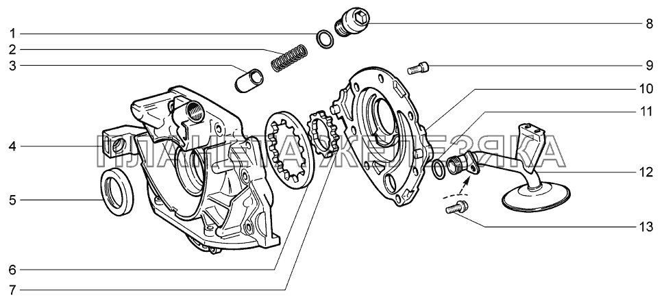 Насос масляный LADA-1119 Sport