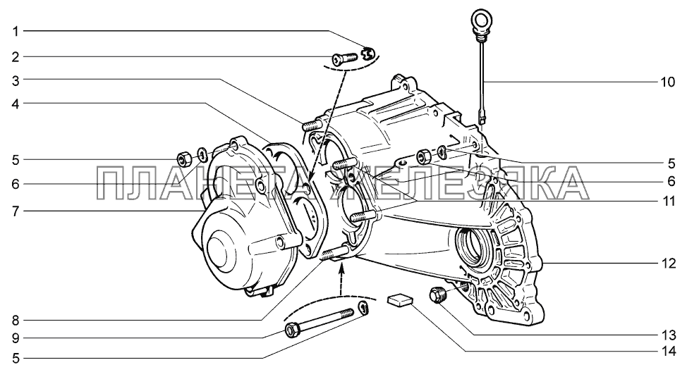 Картер коробки передач LADA-1119 Sport