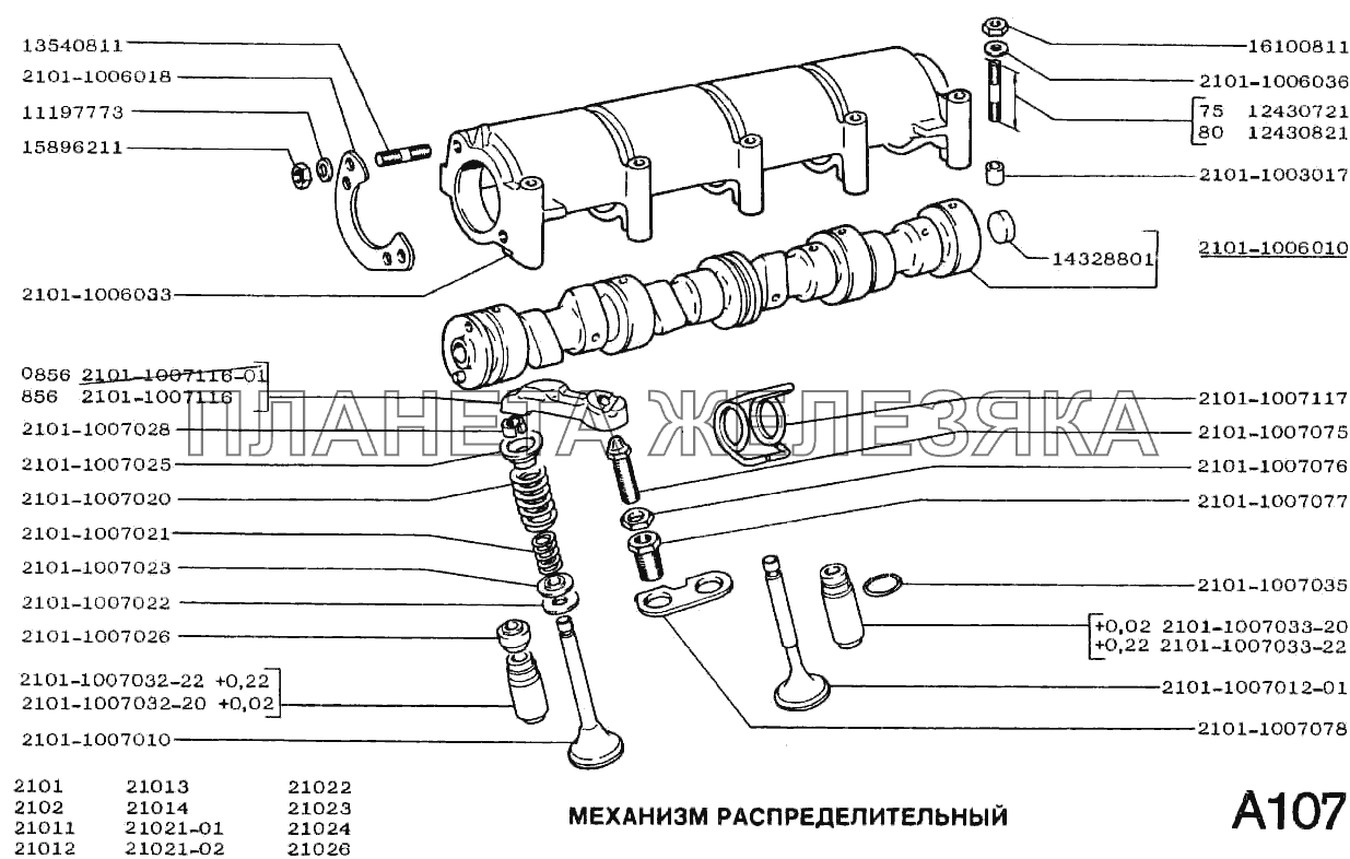 Механизм распределительный ВАЗ-2101
